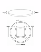 Round Serving Tray (Snack Circle)
