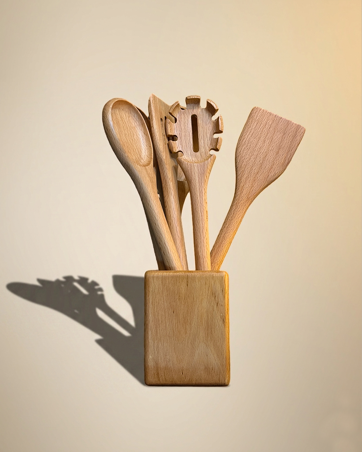 Serving Utensil Set (Beech Wood Grain Set) Main image